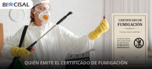 Quién emite el certificado de fumigación